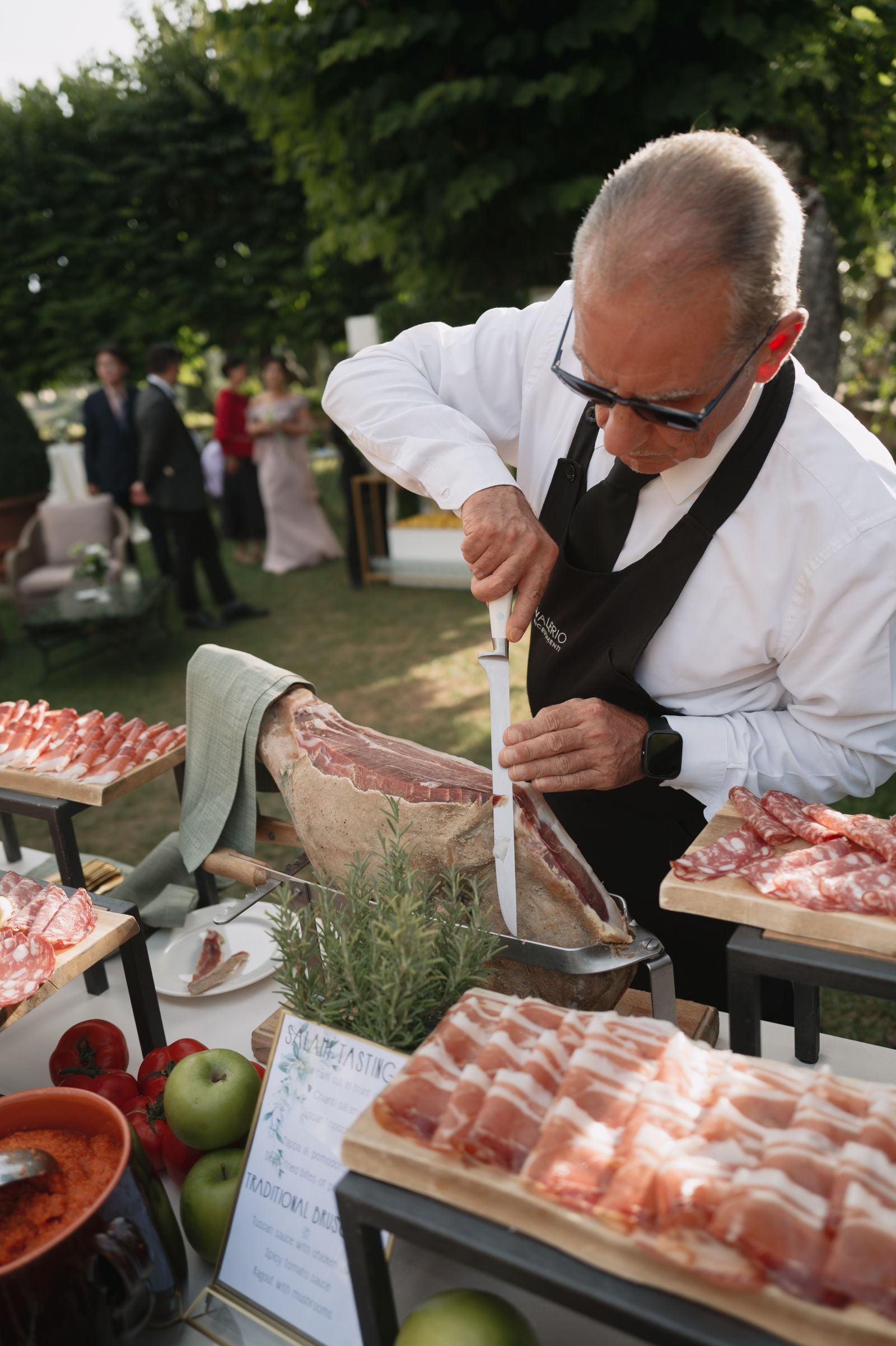 Image may contain Adult Person Blade Knife Weapon Wedding Butcher Shop and Shop